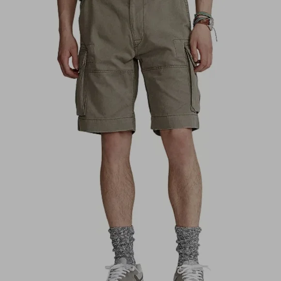 Polo Ralph Lauren Men's Olive Cargo Shorts - Picture 5 of 16
